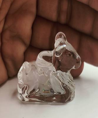 Crystal Shivling Shiva Lingam with Crystal Nandi for Pooja (300) 4