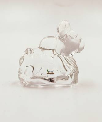 Crystal Shivling Shiva Lingam with Crystal Nandi for Pooja (300) 5