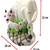 Big size Polyresin kamdhenu Cow and Calf Showpiece Decorative Gift Item (White)