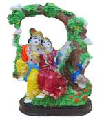 Polyresin Radha Krishna with jhula Showpiece Big @ 20cm