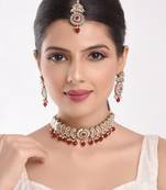 Red pearl necklace-sets