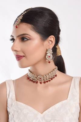 Red pearl necklace-sets 2