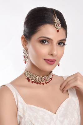 Red pearl necklace-sets 3