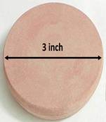 Stone Chandan rubbing chakla Pata for preparing Sandal Wood Paste and Kids ghutti (3 inch)