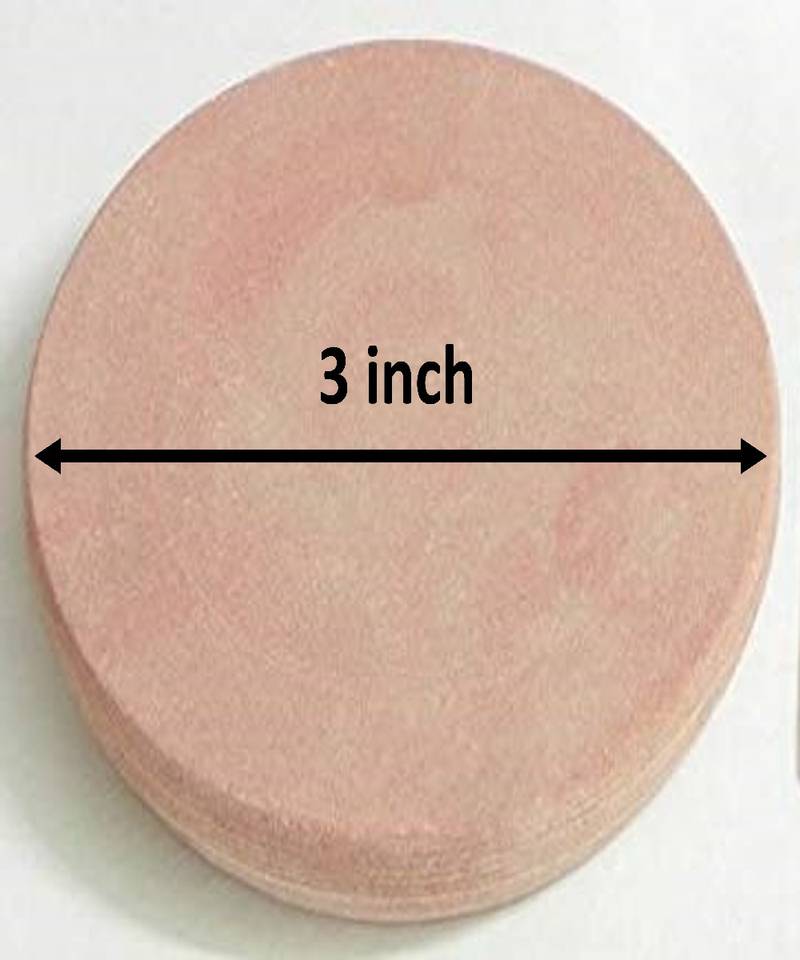 Stone Chandan rubbing chakla Pata for preparing Sandal Wood Paste and Kids ghutti (3 inch)