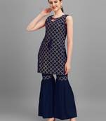 Women Rayon Kurta and sharara set
