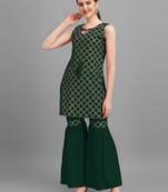 Women Rayon Kurta and sharara set