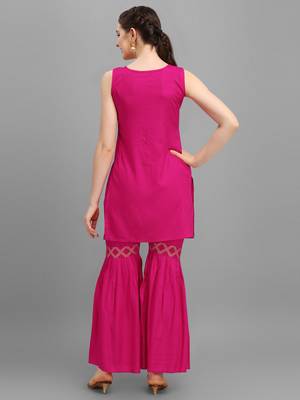 Women Rayon Kurta and sharara set 2