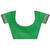 Green plain chiffon saree with blouse