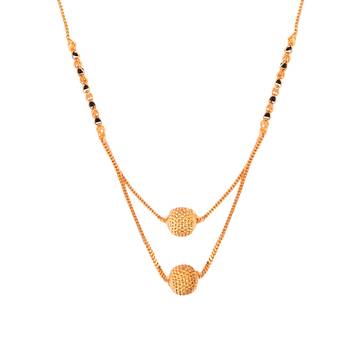 Yellow cubic zirconia mangalsutra 2