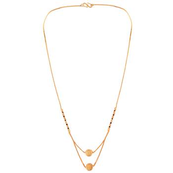 Yellow cubic zirconia mangalsutra 3