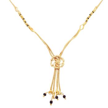 Yellow cubic zirconia mangalsutra 3
