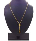 Yellow cubic zirconia mangalsutra