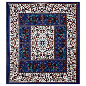 Jaipuri Sanganeri Prints Cotton Bed Sheet For Double Bed With Two Pillow Cover Size 90 x 100 Inch 2