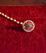 American Diamond work maang-tikka or borla hair maangtikka accessory