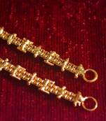 Designer 1 Line Carved filigree Earchain or Ear Support Earrings hair-accessories