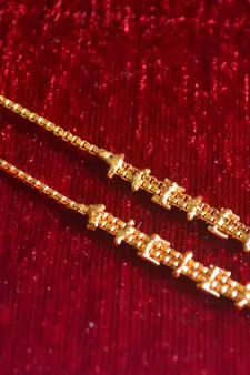 Designer 1 Line Carved filigree Earchain or Ear Support Earrings hair-accessories