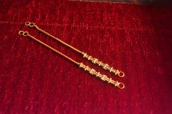 Designer 1 Line Carved filigree Earchain or Ear Support Earrings hair-accessories 3