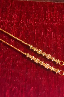 Designer 1 Line Carved filigree Earchain or Ear Support Earrings hair-accessories