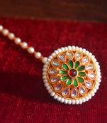 Kundan meenakari work maang-tikka or borla hair maangtikka accessory
