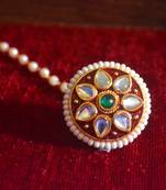  Kundan meenakari work maang-tikka or borla hair maangtikka accessory