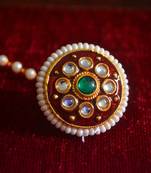 Kundan meenakari work maang-tikka or borla hair maangtikka accessory