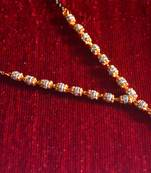 Gold diamond mangalsutra