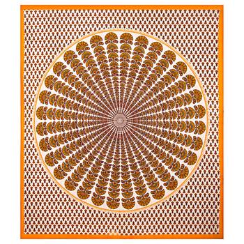 Jaipuri Sanganeri Prints Cotton Bed Sheet For Double Bed With Two Pillow Cover Size 90 x 100 Inch 2