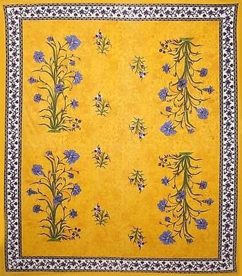 Jaipuri Sanganeri Prints Cotton Bed Sheet For Double Bed With Two Pillow Cover Size 90 x 100 Inch 2