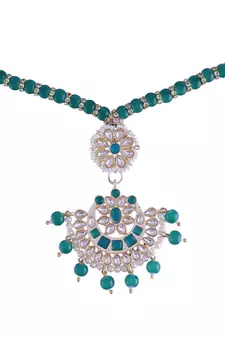 Rakshabhandan Special Designer Pearl Hanging Floral Lumba Rakhi for Bhabhi 