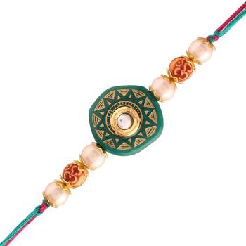 Ethnic Designer Pearl Beads Studded for MenBrother Bhaiya  3