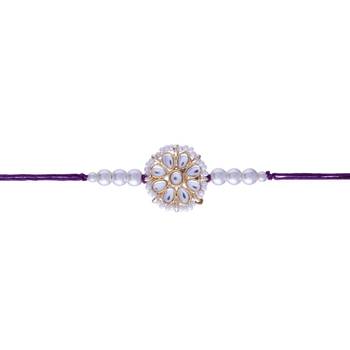 Ethnic Designer Pearl Beads Studded for MenBrother Bhaiya for Rakshabhandan  4