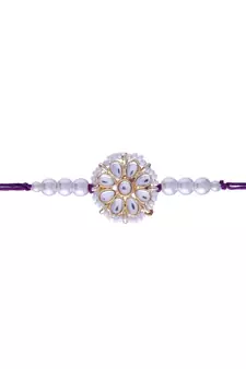 Ethnic Designer Pearl Beads Studded for MenBrother Bhaiya for Rakshabhandan 