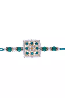 Ethnic Designer Pearl Beads Studded for MenBrother Bhaiya for Rakshabhandan 