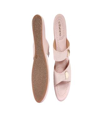 Pink Double Buckled Strap Sandals 1