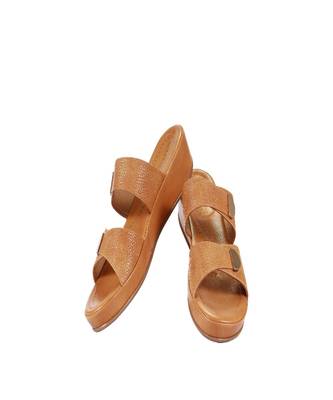 Tan Double Buckled Strap Sandals 3
