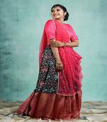 Girls Silk Patola Lehenga