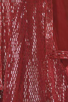 Red Color Designer Sequence Net Party Wear Lehenga Choli 4