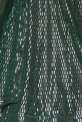 Dark Green Color Designer Sequence Net Party Wear Lehenga Choli 3