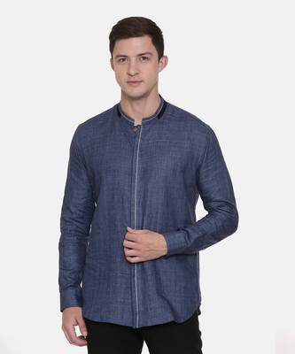 Blue Linen Shirt 2