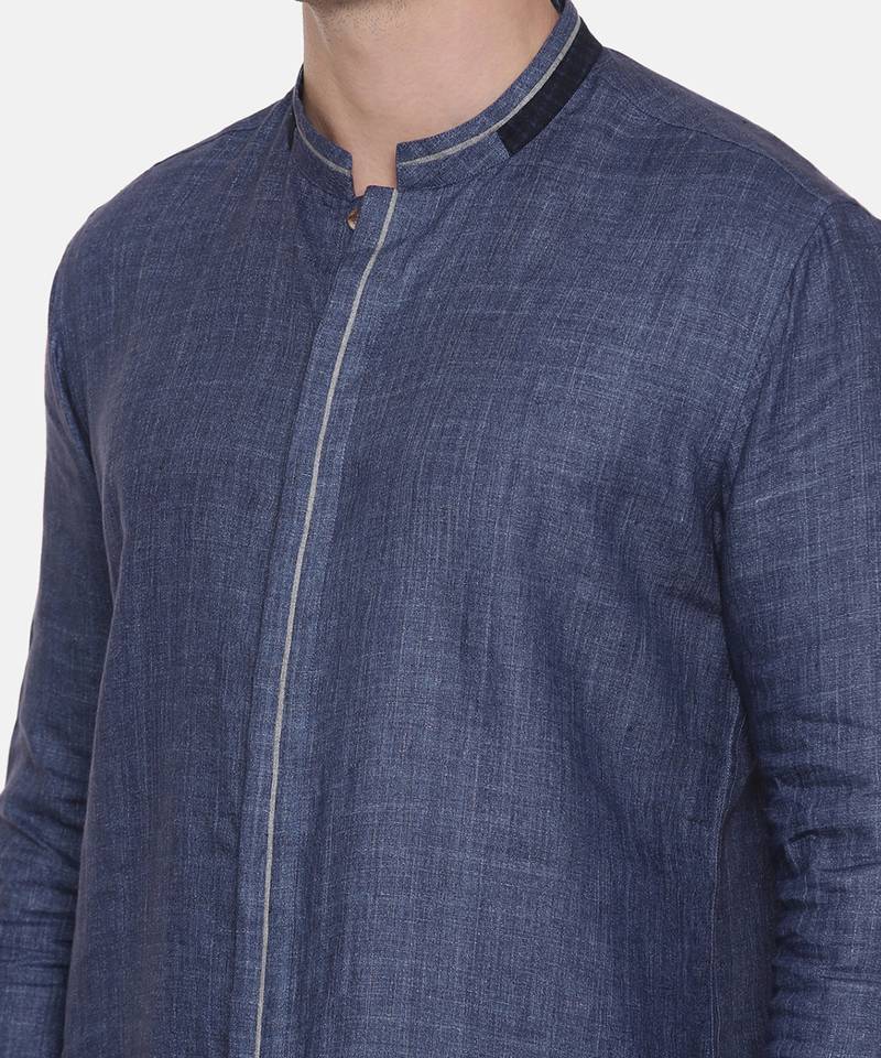 Blue Linen Shirt