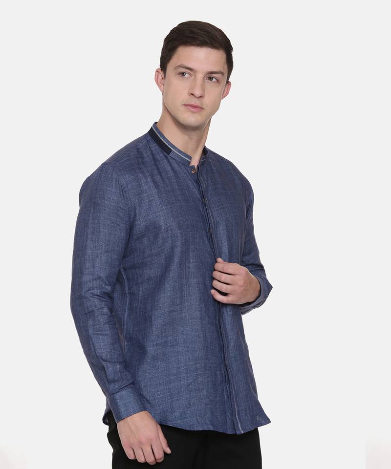 Blue Linen Shirt