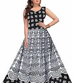 Vastravilla Women's Cotton Febric Sleeveless Printed Jaipuri Dress ( Maxi) Free Size  Adjust With Belt