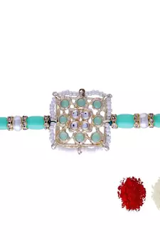 Ethnic Designer Pearl Beads Studded for MenBrother Bhaiya for Rakshabhandan 