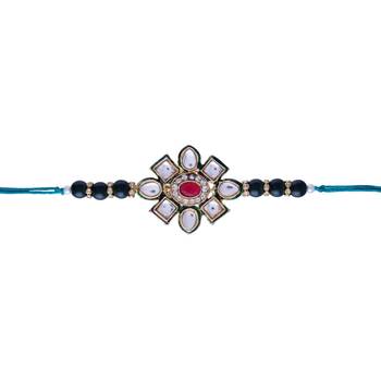 Ethnic Designer Pearl Beads Studded for MenBrother Bhaiya for Rakshabhandan (R080G) 4