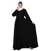 Umbrella cut abaya- Black