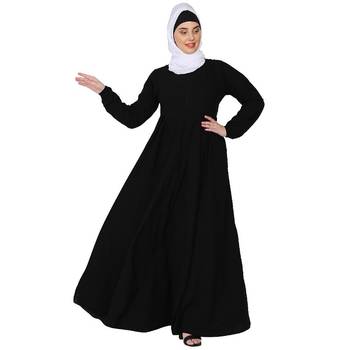 Umbrella cut abaya- Black 3