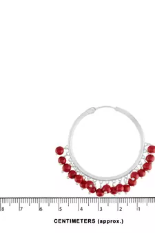 Silver Plated Pearl Chandbali Earring For Women