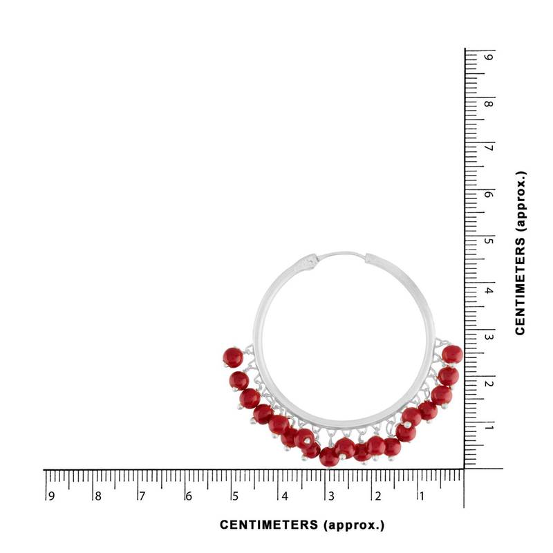 Silver Plated Pearl Chandbali Earring For Women