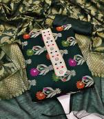 Green embroidered salwar